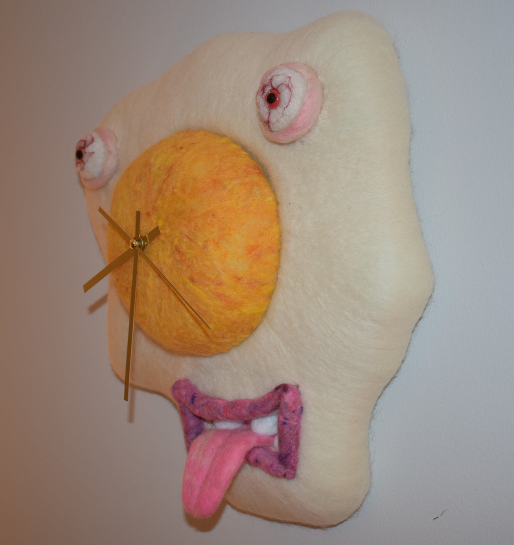 Giant Fried Egg Clock