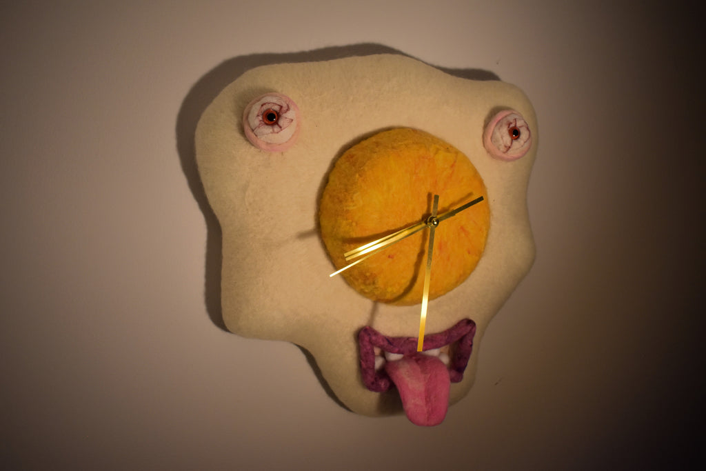 Giant Fried Egg Clock